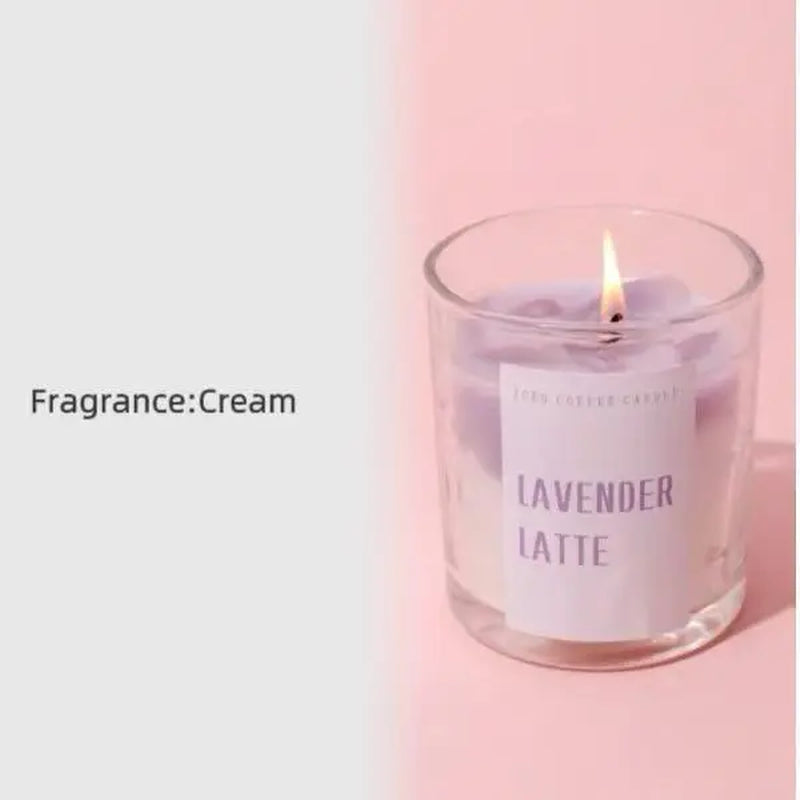 High-End Jarred Coffee Matcha Scented Candle, Home Fragrance, Natural Plant Extracts, Smokeless Soy Wax. Perfect for Birthday Parties, Valentine'S Day, Ramadan, Easter, Christmas, New Year, and as a Thoughtful Gift. Aroma