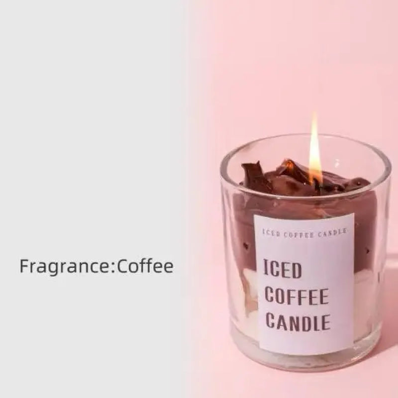 High-End Jarred Coffee Matcha Scented Candle, Home Fragrance, Natural Plant Extracts, Smokeless Soy Wax. Perfect for Birthday Parties, Valentine'S Day, Ramadan, Easter, Christmas, New Year, and as a Thoughtful Gift. Aroma