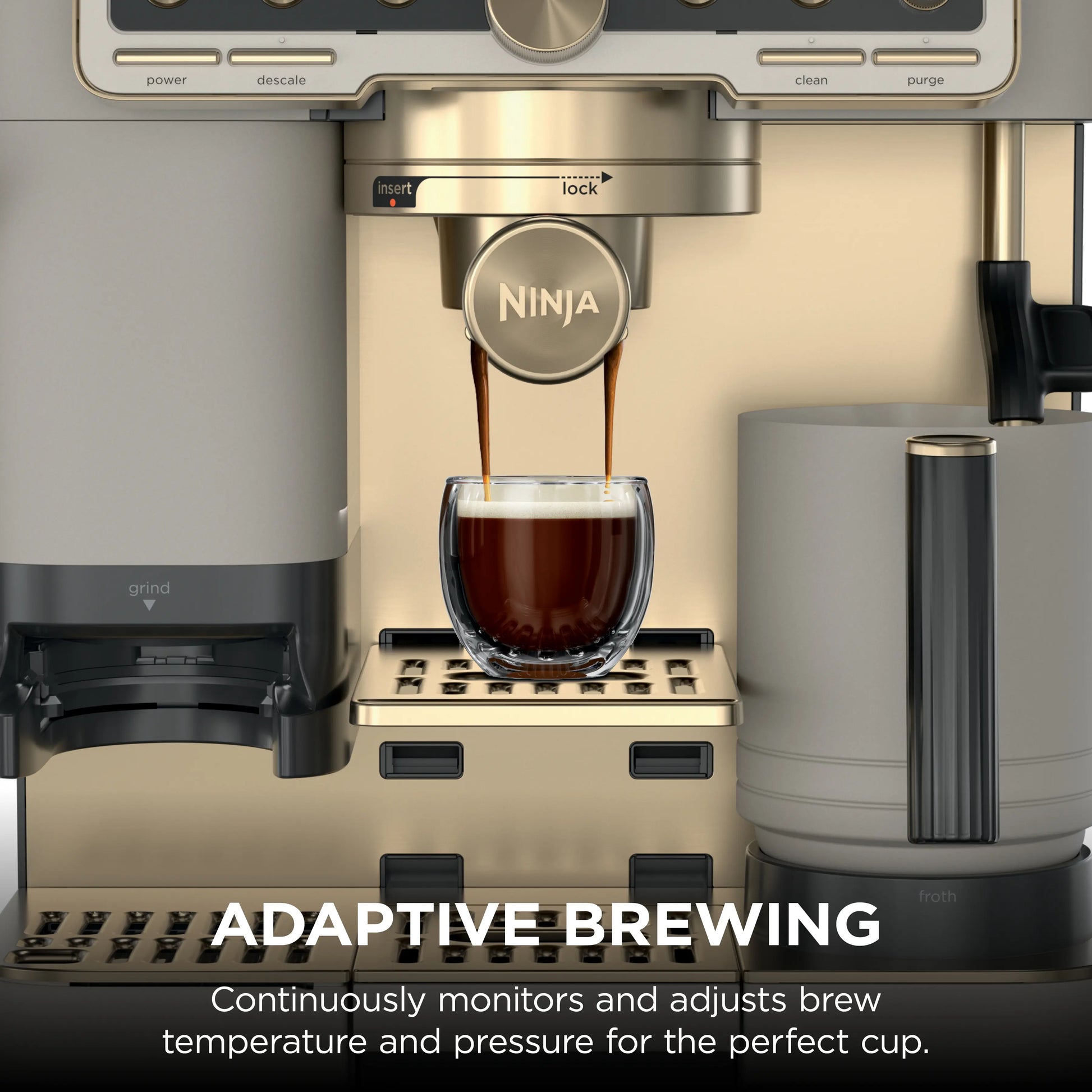 Ninja Luxe Café Pro Limited Edition Espresso Machine in Stone and Gold - Model ES701