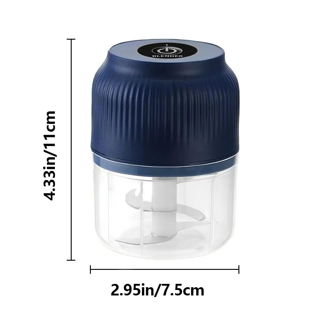 Electric Food Processor and Mini USB Rechargeable Vegetable Chopper for Onions, Ginger, Fruits, Nuts, and Herbs