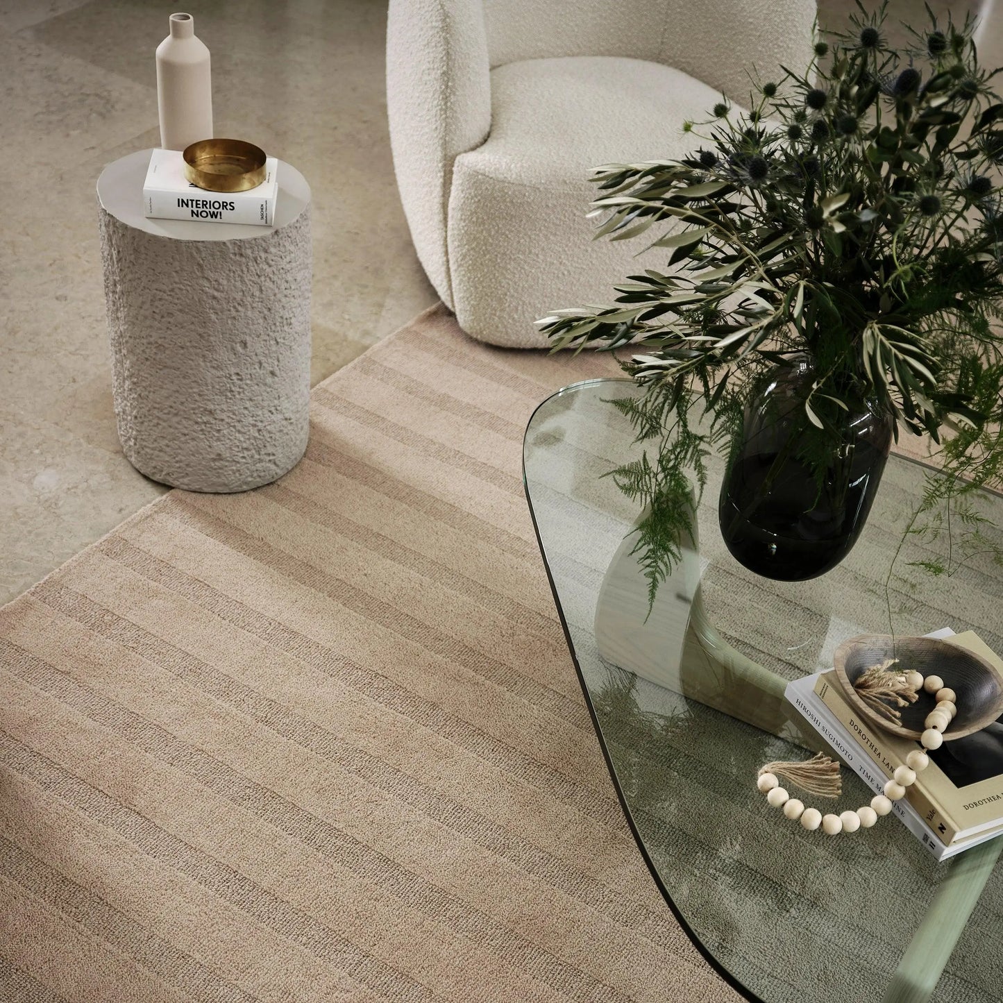 Vestry Striped Wool Area Rug