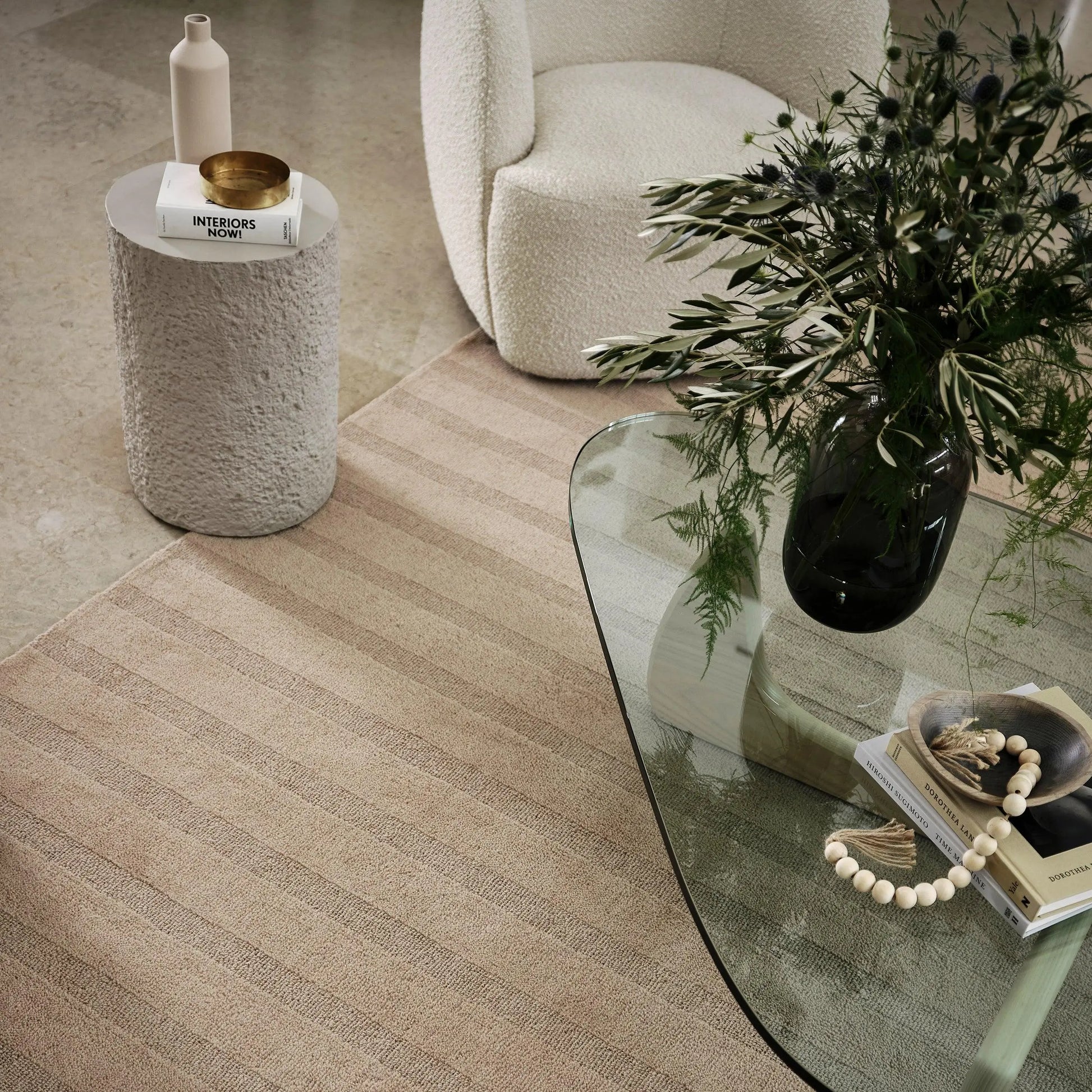 Vestry Striped Wool Area Rug