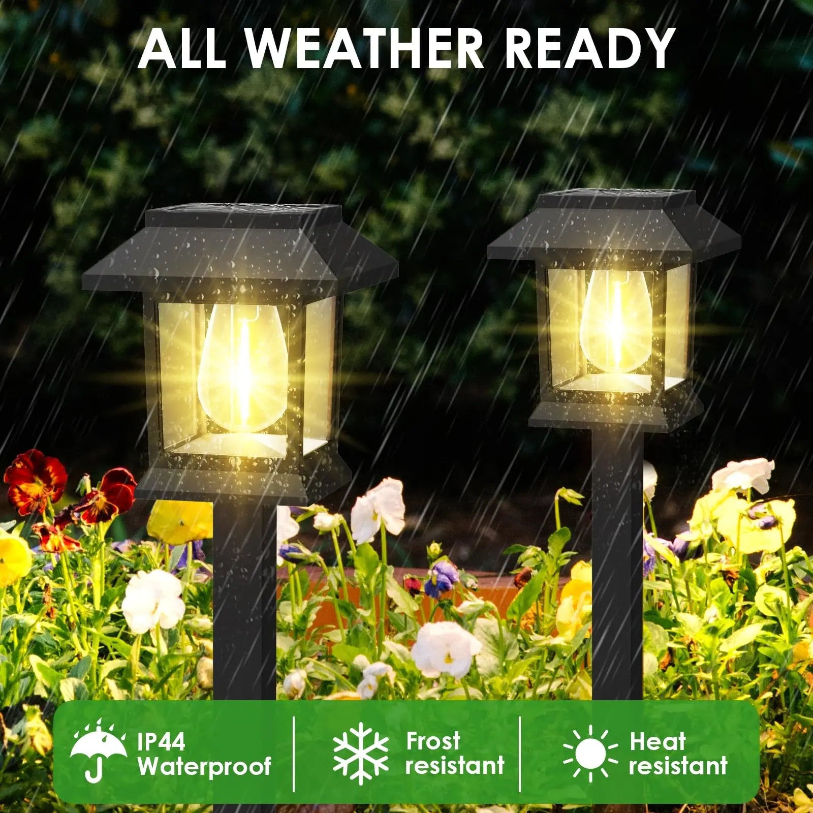Elegant Solar Pathway Lights – Modern Luxury Design, Easy Installation, Auto On/Off, IP65 Waterproof, Perfect for Garden, Yard, Driveway & Backyard, Decorative Outdoor Solar Floor Lamps