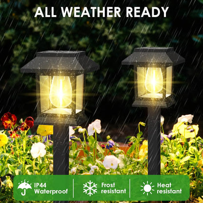 Elegant Solar Pathway Lights – Modern Luxury Design, Easy Installation, Auto On/Off, IP65 Waterproof, Perfect for Garden, Yard, Driveway & Backyard, Decorative Outdoor Solar Floor Lamps
