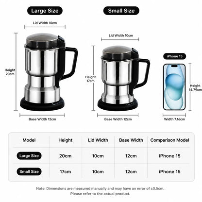 Multifunctional Electric Coffee and Spice Grinder - 300W Large Capacity with 2 Complimentary Knives, Ideal for Grinding Coffee Beans, Spices, Nuts, and Grains for Kitchen and Pantry Use