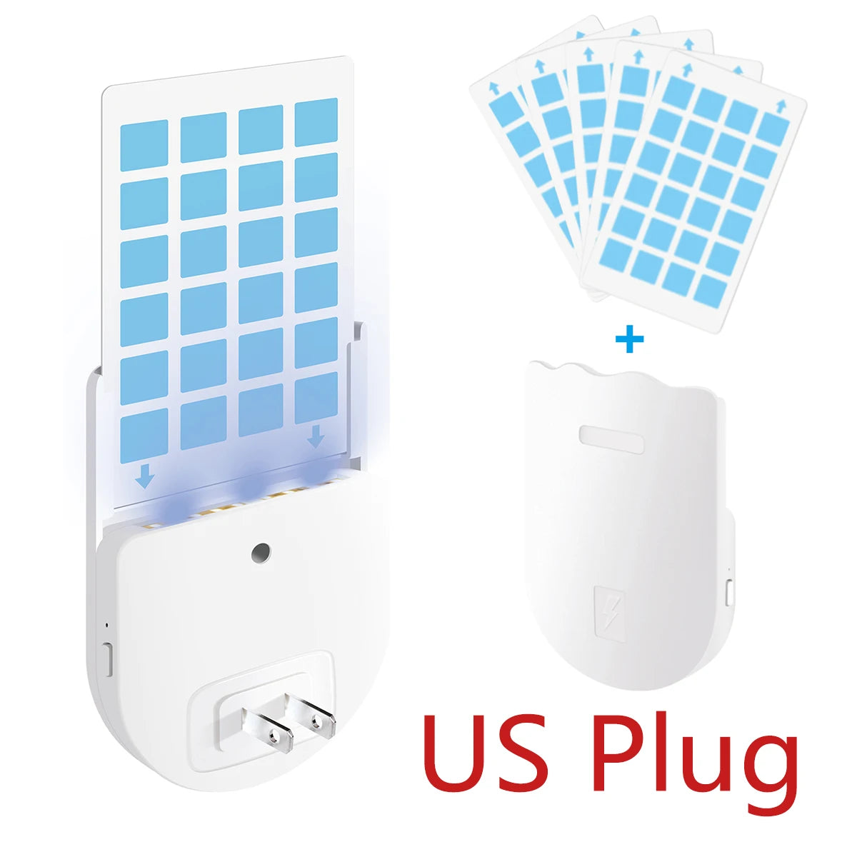 Adhesive Board Mosquito Killer Lamp, Indoor Non-Toxic Adhesive Trap, Multifunctional Flying Insect Trap with Small Night Light