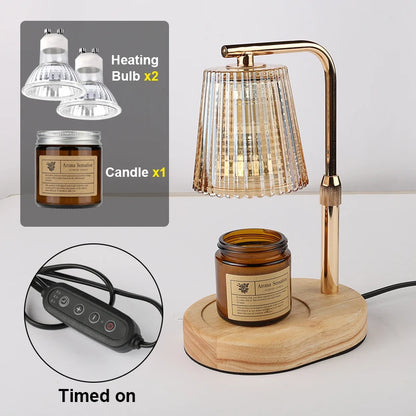 Transform Your Space with the 50W Dimmable Candle Warmer Lamp - Perfect for Cozy Bedrooms and Holiday Decor!