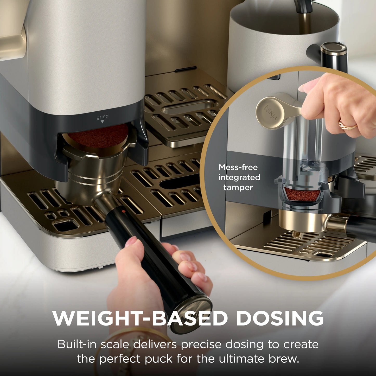 Ninja Luxe Café Pro Limited Edition Espresso Machine in Stone and Gold - Model ES701