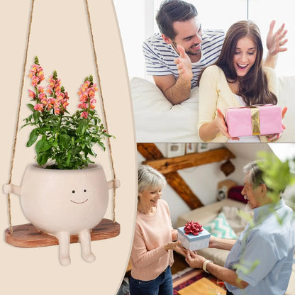 【Summer Wins】Cartoon Chair Design Resin Vases (1Pc/2Pcs/3Pcs) with Drain Hole, Whimsical Gifts, Funky Home Decor, Room Decor, Home Accessory, Desk Accessory for Office Desk #Summervibes