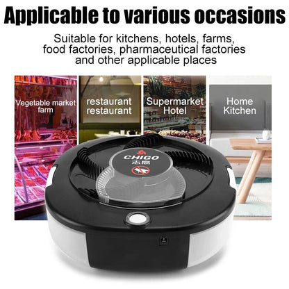 Flycatcher Rechargeable/Usb Electric Fly Trap CHIGO Safety Insect Flytrap Indoor/Outdoor Pest Catching Tool for Kitchen Garden