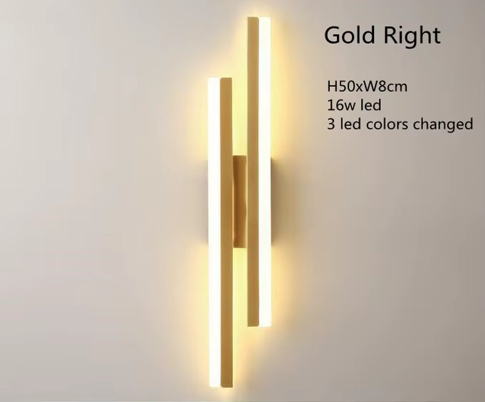 LED Bedroom Wall Lamp Wall Sconces Copper Line Pipe Acrylic Lampshade Indoor Lighting for Living Room Corridor Light Fixture