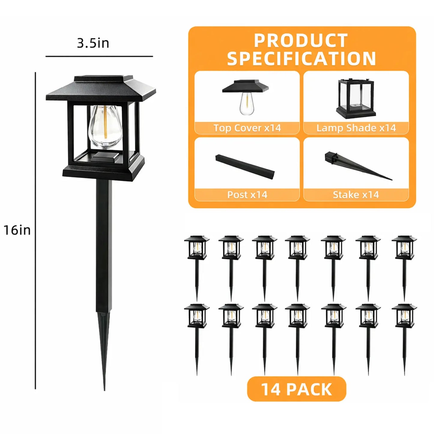 Elegant Solar Pathway Lights – Modern Luxury Design, Easy Installation, Auto On/Off, IP65 Waterproof, Perfect for Garden, Yard, Driveway & Backyard, Decorative Outdoor Solar Floor Lamps