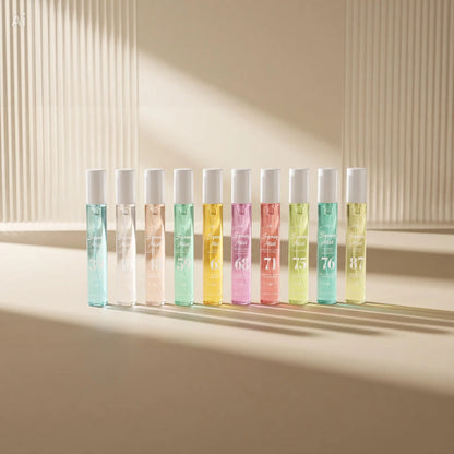 [DWN Lab] 10-Piece Brazilian Fresh Perfume Spray Set - Vanilla Caramel Amber Summer Gift for Women, Long-Lasting Formula