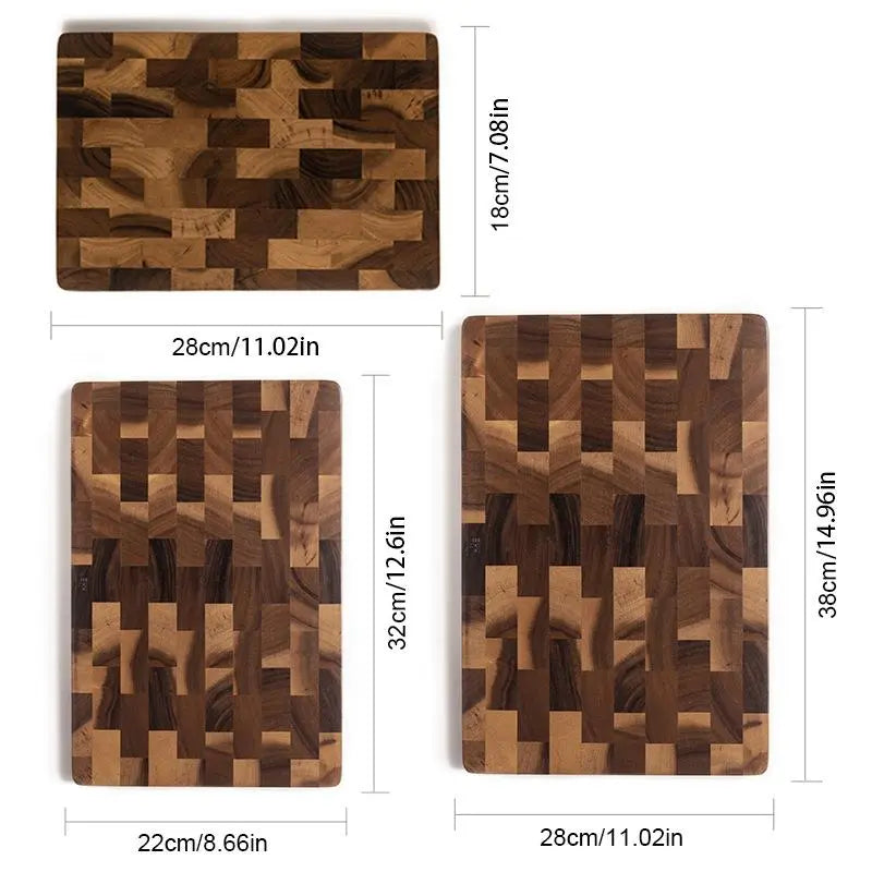Premium Wooden Cutting Board for Food Preparation and Serving - Versatile Butcher Block for Meat, Cheese, Fruits, and Vegetables