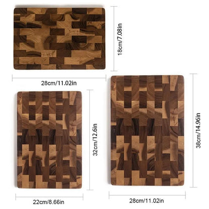 Premium Wooden Cutting Board for Food Preparation and Serving - Versatile Butcher Block for Meat, Cheese, Fruits, and Vegetables