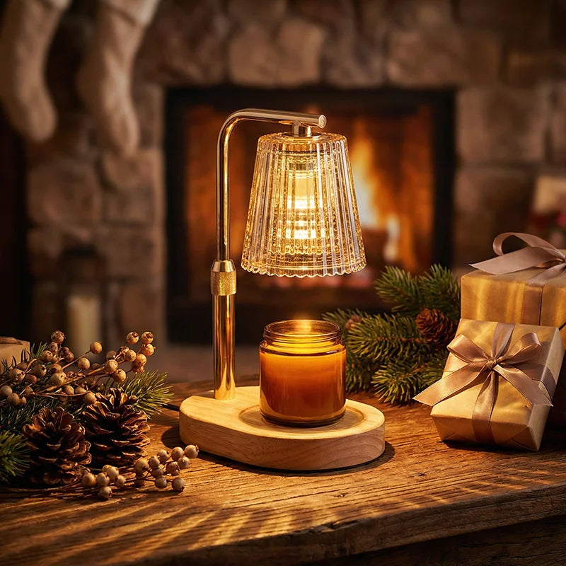 Transform Your Space with the 50W Dimmable Candle Warmer Lamp - Perfect for Cozy Bedrooms and Holiday Decor!