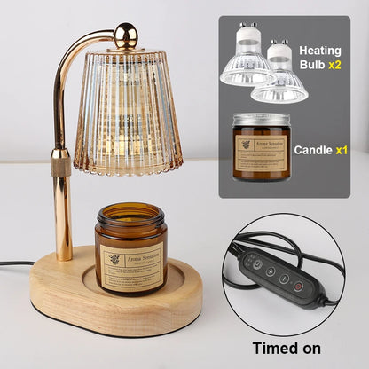 Transform Your Space with the 50W Dimmable Candle Warmer Lamp - Perfect for Cozy Bedrooms and Holiday Decor!
