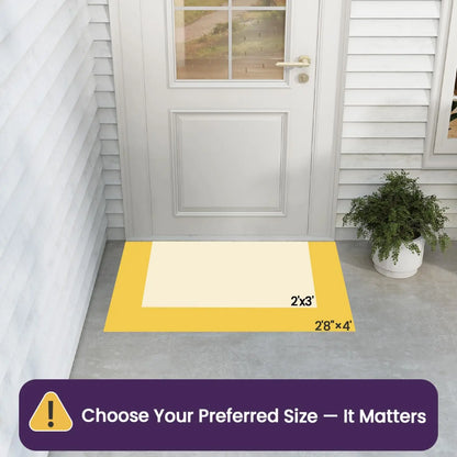 DEXI Front Door Mat outside Entrance Coir, 2X3 Heavy Duty Entry Tropical Plant Doormat, Non Slip Exterior Entryway Floor Dirt Trapper for Porch Patio, Green Monstera Leaves