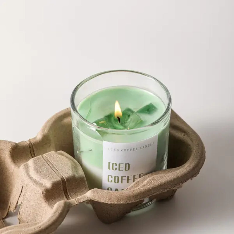 High-End Jarred Coffee Matcha Scented Candle, Home Fragrance, Natural Plant Extracts, Smokeless Soy Wax. Perfect for Birthday Parties, Valentine'S Day, Ramadan, Easter, Christmas, New Year, and as a Thoughtful Gift. Aroma