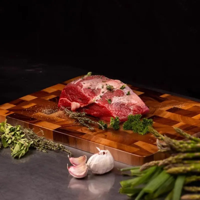 Premium Wooden Cutting Board for Food Preparation and Serving - Versatile Butcher Block for Meat, Cheese, Fruits, and Vegetables