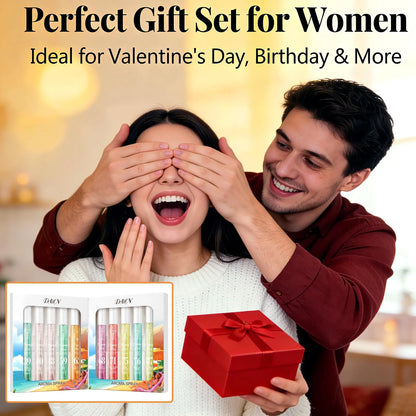 [DWN Lab] 10-Piece Brazilian Fresh Perfume Spray Set - Vanilla Caramel Amber Summer Gift for Women, Long-Lasting Formula